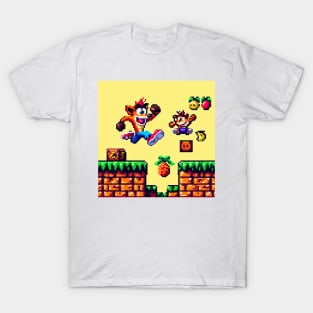 8Bit Crash Bandicoot Platform T-Shirt